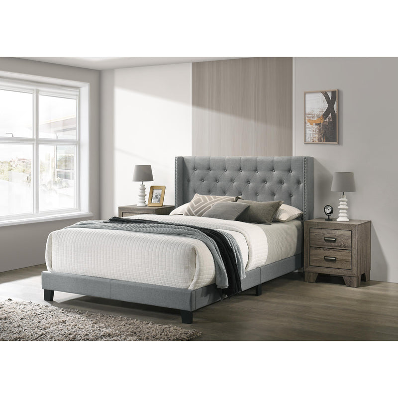 Crown Mark Makayla King Upholstered Panel Bed 5267GY-K IMAGE 2