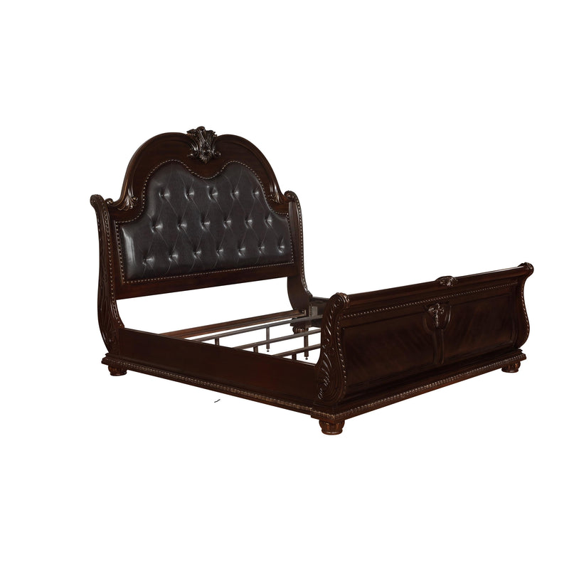 Crown Mark Stanley Queen Sleigh Bed B1600B-Q-FB/B1600B-Q-HB/B1600B-KQ-HBLEG/B1600B-KQ-RAIL IMAGE 3