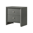  Crown Mark Denker B4715-2 Nightstand - Gunmetal IMAGE 1