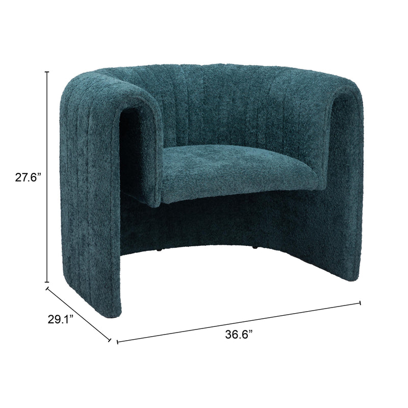  Zuo Viana 110060 Accent Chair - Aquamarine IMAGE 8