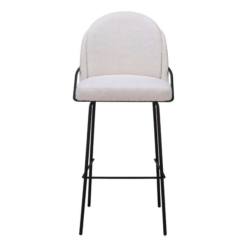  Zuo Jambi 109969 Barstool - Ivory IMAGE 3