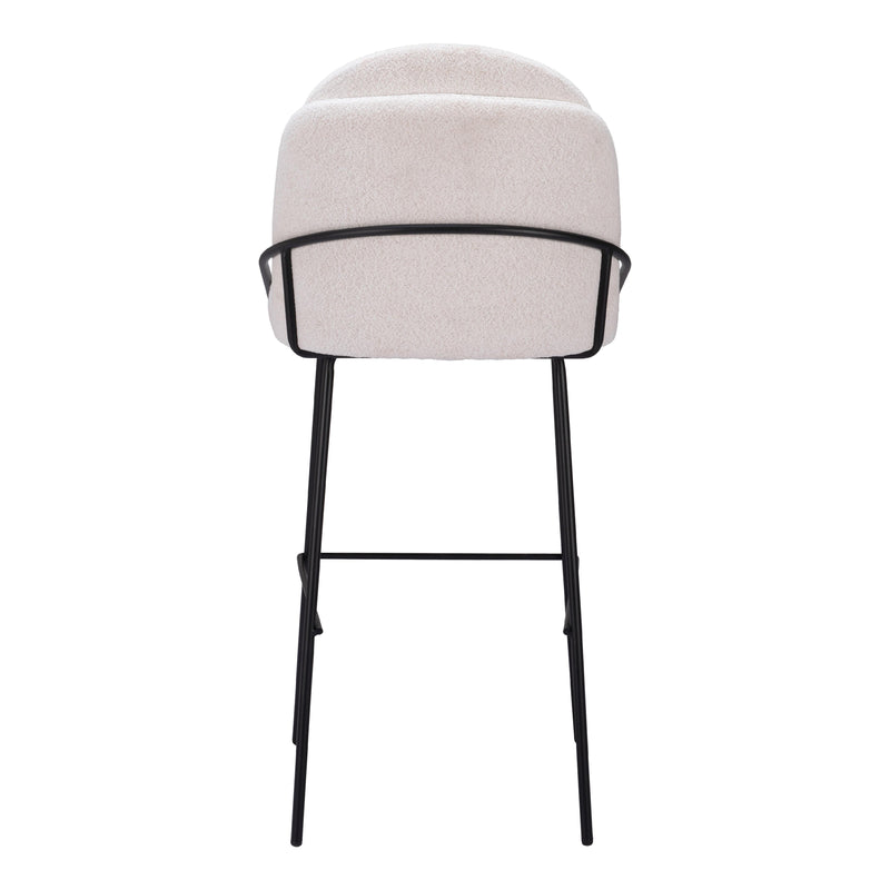  Zuo Jambi 109969 Barstool - Ivory IMAGE 4