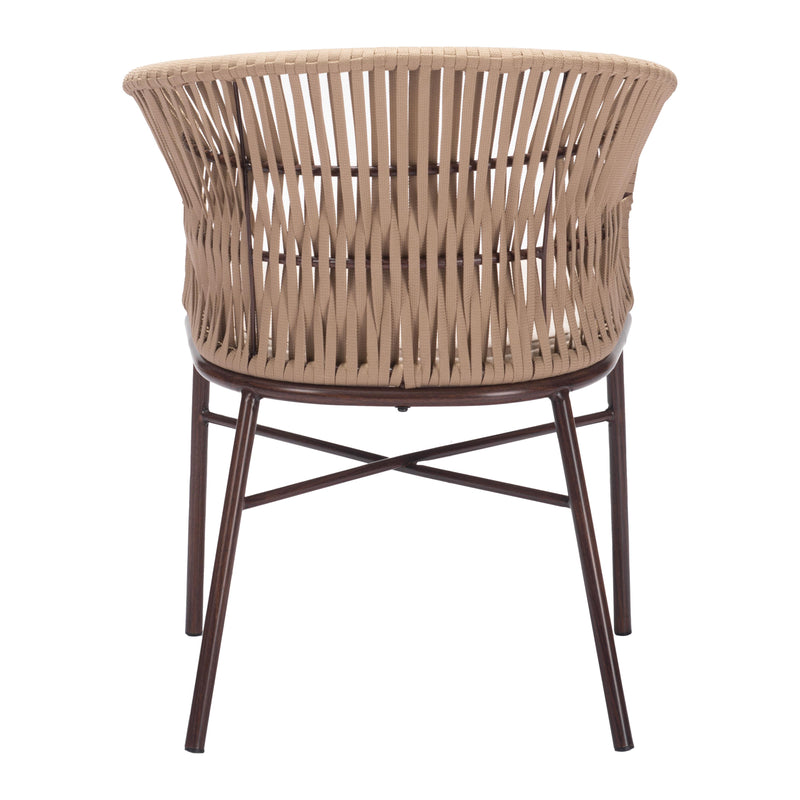  Zuo Freycinet 703988 Dining Chair - Natural IMAGE 4