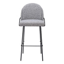  Zuo Jambi 109968 Barstool - Black & White IMAGE 3