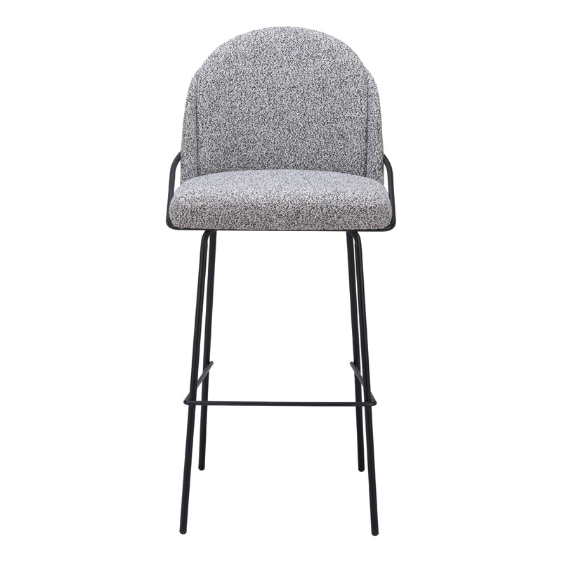  Zuo Jambi 109968 Barstool - Black & White IMAGE 3