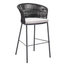  Zuo Freycinet 703989 Barstool - Black IMAGE 1