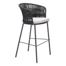  Zuo Freycinet 703989 Barstool - Black IMAGE 5
