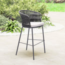  Zuo Freycinet 703989 Barstool - Black IMAGE 9