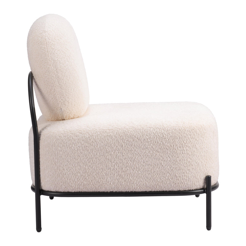  Zuo Arendal 110023 Accent Chair - Vanilla IMAGE 2