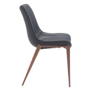  Zuo Magnus 109933 Dining Chair - Black & Walnut IMAGE 2