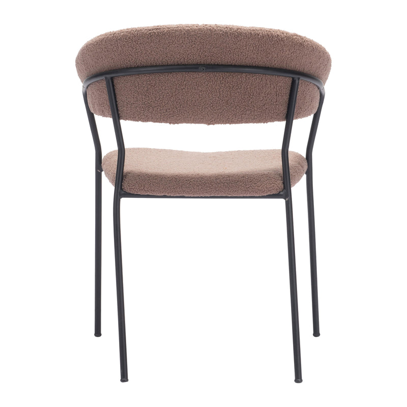  Zuo Josephine 109670 Dining Chair - Brown IMAGE 4