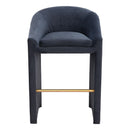  Zuo Emas 109991 Barstool - Midnight Grey IMAGE 3