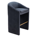  Zuo Emas 109991 Barstool - Midnight Grey IMAGE 7