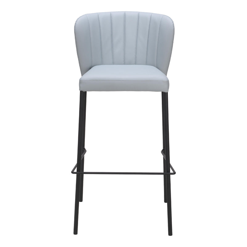  Zuo Linz 109783 Barstool - Grey IMAGE 3