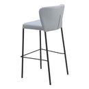  Zuo Linz 109783 Barstool - Grey IMAGE 5