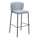  Zuo Linz 109783 Barstool - Grey IMAGE 6