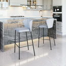  Zuo Linz 109783 Barstool - Grey IMAGE 9