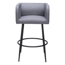  Zuo Horbat 110066 Barstool - Grey IMAGE 3