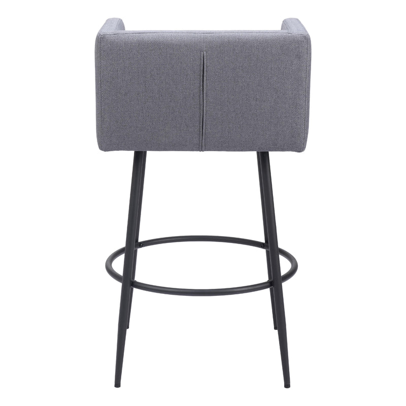  Zuo Horbat 110066 Barstool - Grey IMAGE 4