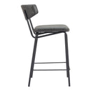  Zuo Charon 110263 Counter Stool - Vintage Black IMAGE 2