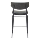  Zuo Charon 110263 Counter Stool - Vintage Black IMAGE 4