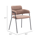  Zuo Marcel 109664 Dining Chair - Brown IMAGE 12