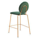  Zuo Odessa 109805 Counter Stool - Green & Gold IMAGE 5