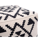  Zuo Lizardo 109821 Ottoman - Beige & Black IMAGE 5