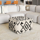  Zuo Lizardo 109821 Ottoman - Beige & Black IMAGE 6