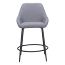  Zuo 110077 Vila Counter Stool - Gray IMAGE 3