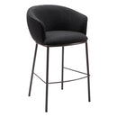  Zuo Essen 109810 Barstool - Black & Bronze IMAGE 1