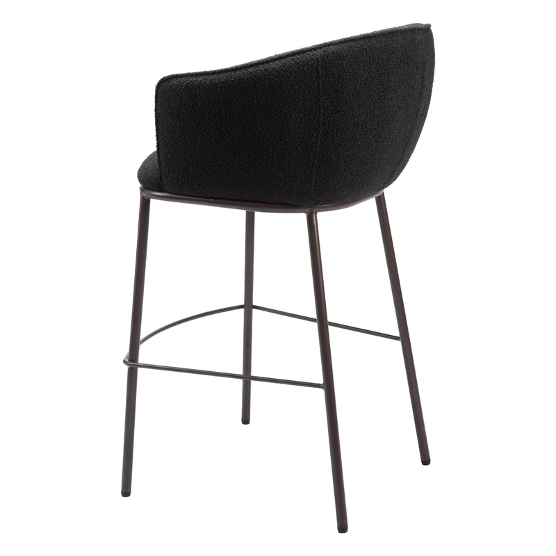  Zuo Essen 109810 Barstool - Black & Bronze IMAGE 5