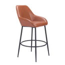  Zuo 109953 Vila Barstool - Brown IMAGE 6
