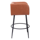  Zuo Horbat 109947 Barstool - Brown IMAGE 2