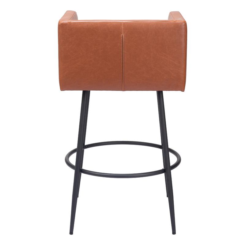  Zuo Horbat 109947 Barstool - Brown IMAGE 4