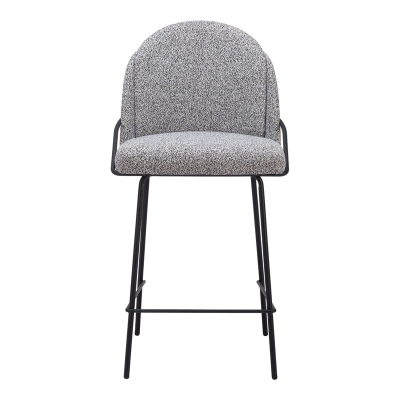  Zuo Jambi 109966 Counter Stool - Black & White IMAGE 3