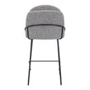 Zuo Jambi 109966 Counter Stool - Black & White IMAGE 4