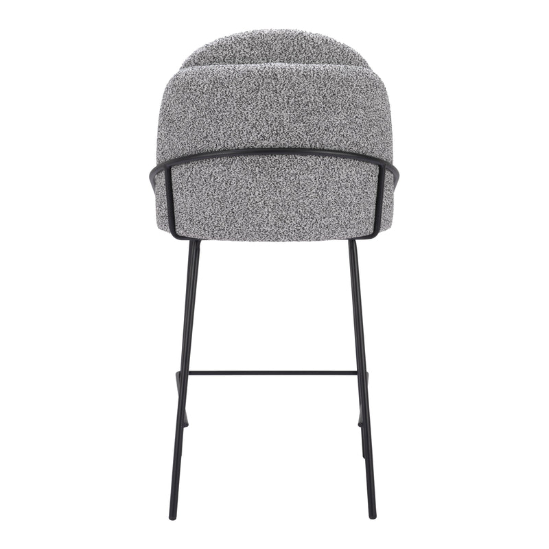  Zuo Jambi 109966 Counter Stool - Black & White IMAGE 4