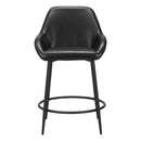  Zuo 110074 Vila Counter Stool - Black IMAGE 3