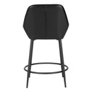  Zuo 110074 Vila Counter Stool - Black IMAGE 4
