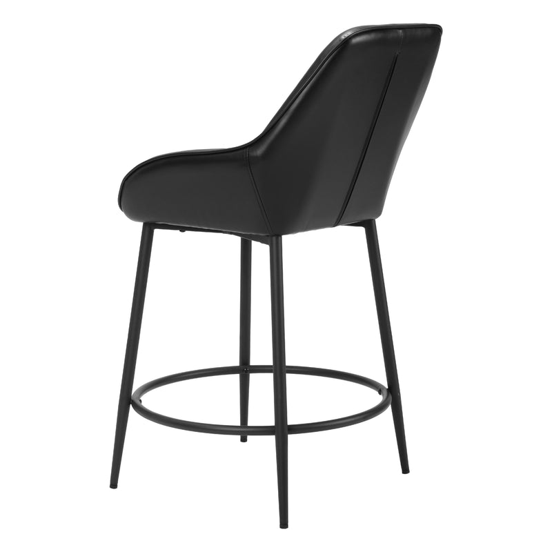  Zuo 110074 Vila Counter Stool - Black IMAGE 5