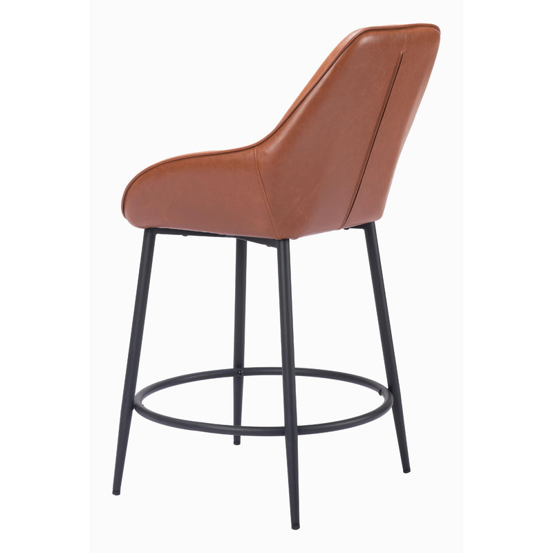  Zuo 109952 Vila Counter Stool - Brown IMAGE 5