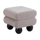  Zuo Davao 109981 Ottoman - Grey IMAGE 1