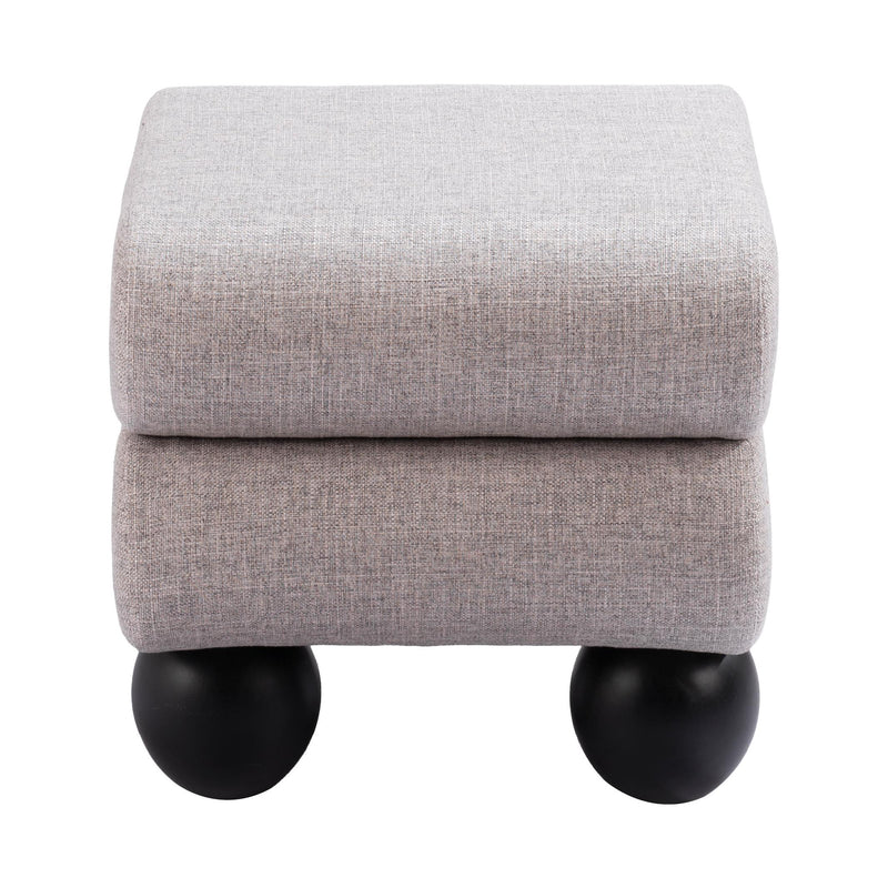  Zuo Davao 109981 Ottoman - Grey IMAGE 2
