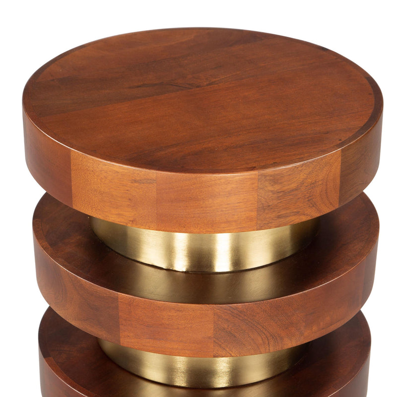  Zuo Marigot 109774 Side Table - Brown IMAGE 4