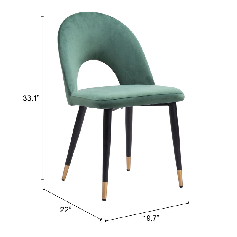  Zuo Menlo 109875 Dining Chair - Green IMAGE 10