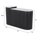  Zuo Ormara 109921 Console Table Set - White & Black IMAGE 9