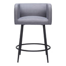  Zuo Horbat 110065 Counter Stool - Grey IMAGE 3