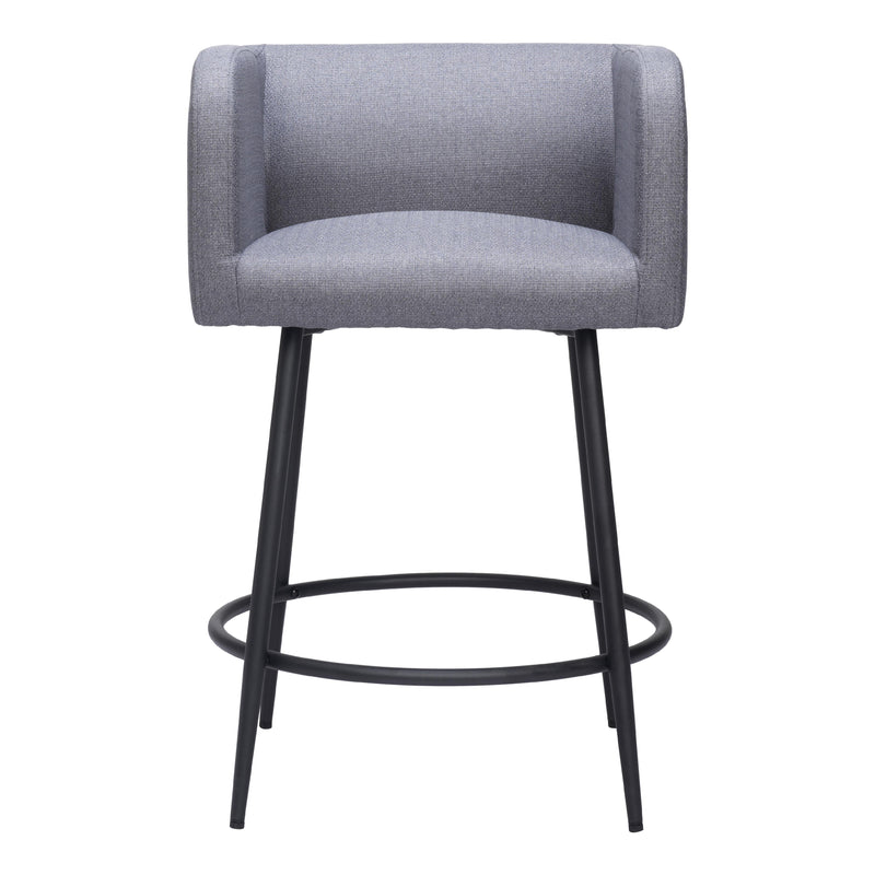  Zuo Horbat 110065 Counter Stool - Grey IMAGE 3
