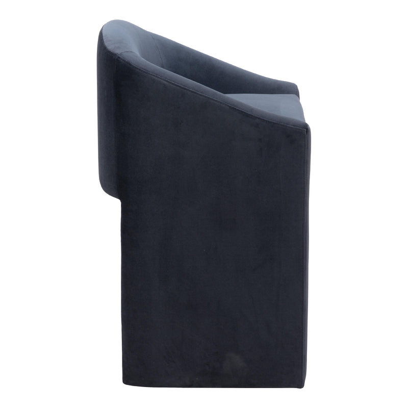  Zuo Emas 109992 Counter Stool - Midnight Grey IMAGE 2